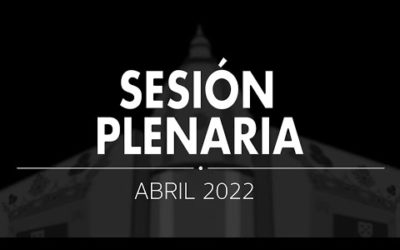 Sesión Plenaria Abril 2022