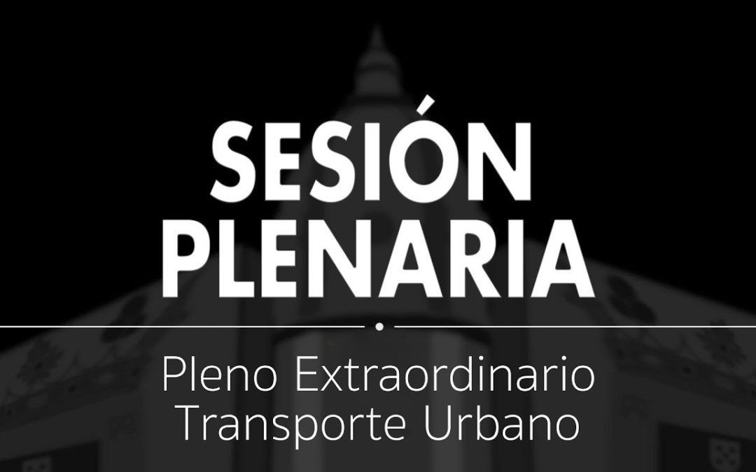 Pleno Extraordinario de Transporte Urbano